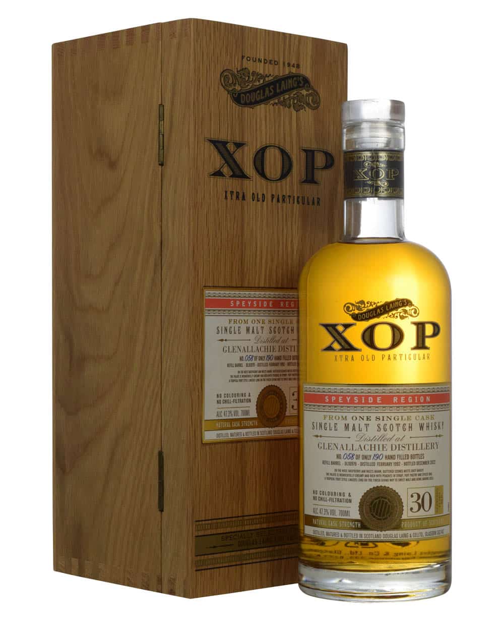 XOP GLENALLACHIE 30 - Single Malt Scotch Whisky - SINGLE CASK